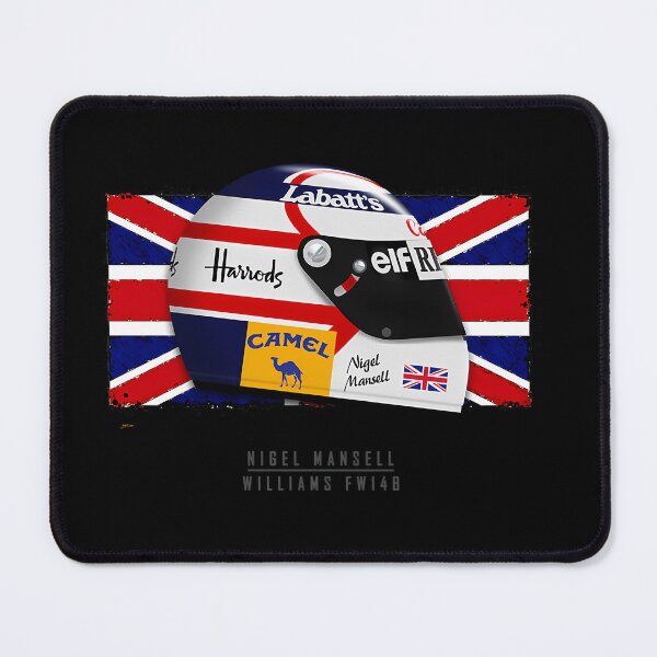 Item preview, Nigel Mansell 1992 - Helmet Art Print designed and sold by MarianelaOlive.