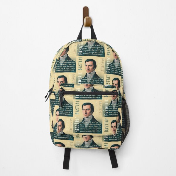 Item preview, Frédéric Bastiat quote: Le plus pressé, ce n’est pas que l’État enseigne, mais qu’il laisse enseigner. Tous les monopoles sont détestables, designed and sold by artbleed.