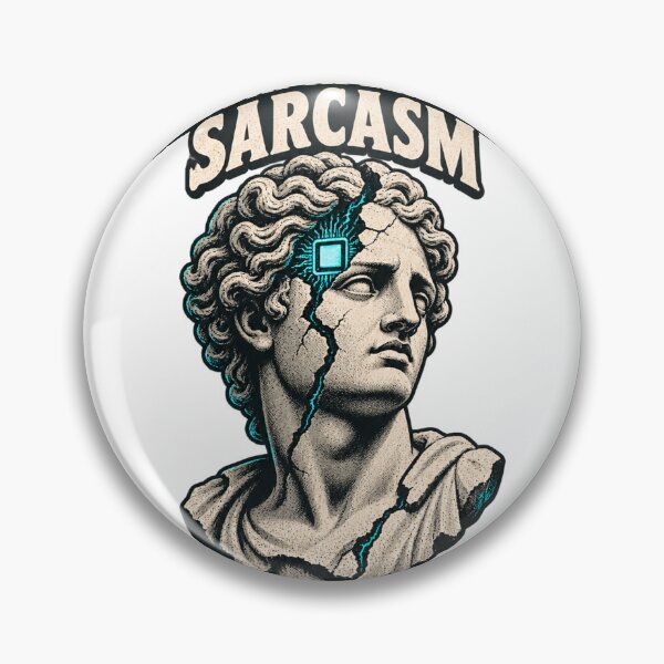 Item preview, Funny AI Sarcasm Collapse Shirt | Sarcastic Society Joke Tee | Trendy Tech Humor Graphic T-Shirt designed and sold by RokomariFabric.