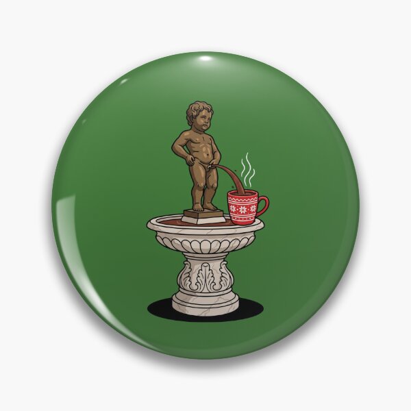Item preview, Manneken Pis Hot Chocolate Mug Christmas Pop Art designed and sold by Rare By Hero.