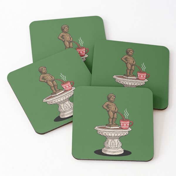 Item preview, Manneken Pis Hot Chocolate Mug Christmas Pop Art designed and sold by Rare By Hero.