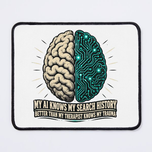 Item preview, Dark Humor AI Shirt | Funny Therapist Joke Tee | Sarcastic Chatbot Search History T-Shirt designed and sold by RokomariFabric.