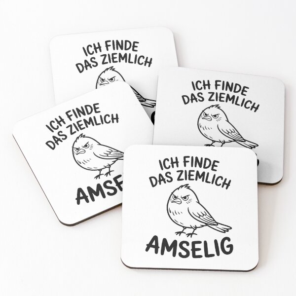 Item preview, Ich finde das ziemlich amselig – Vogel Wortspiel Design designed and sold by LoFizzy.