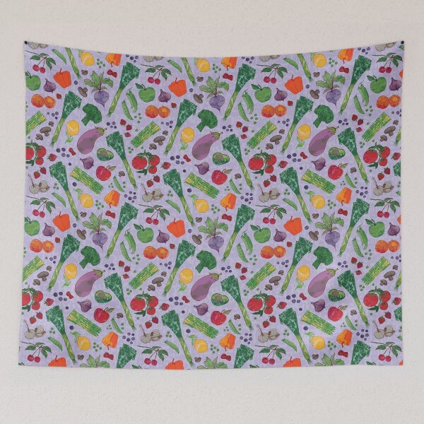Item preview, Tossed veggies in watercolor designed and sold by Goddessart.