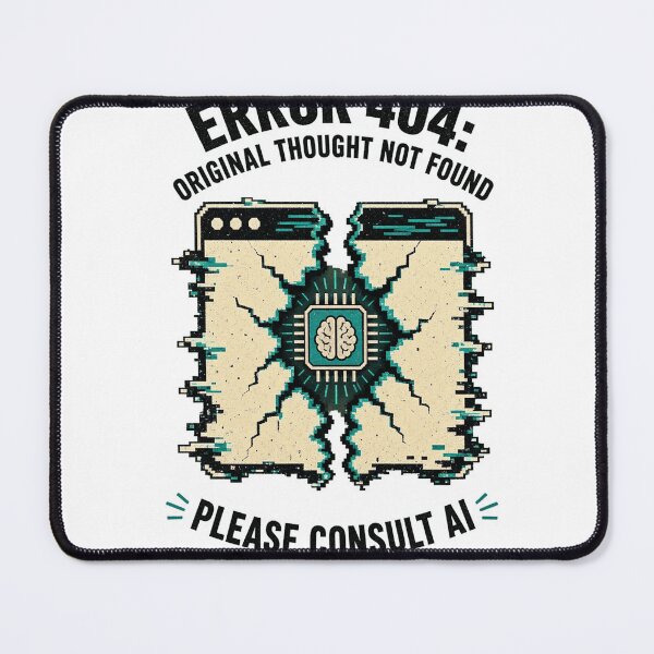 Item preview, Error 404 Original Thought Shirt | Funny AI Glitch Tee | Trendy Tech Humor Graphic T-Shirt designed and sold by RokomariFabric.