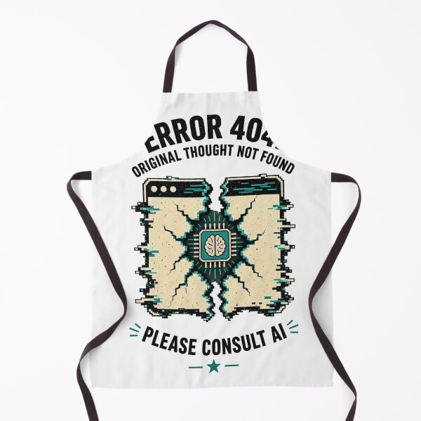 Item preview, Error 404 Original Thought Shirt | Funny AI Glitch Tee | Trendy Tech Humor Graphic T-Shirt designed and sold by RokomariFabric.