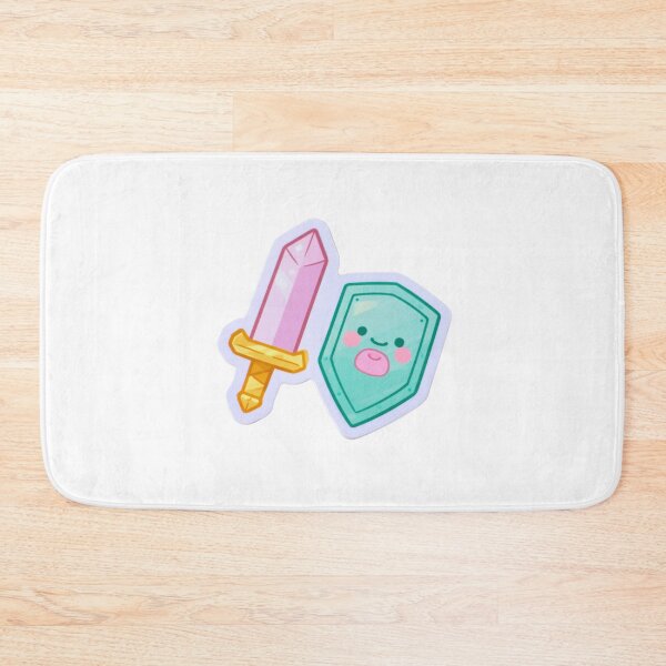 Item preview, Cute Kawaii Gaming Sword and Shield RPG designed and sold by NicolasGlowArt.
