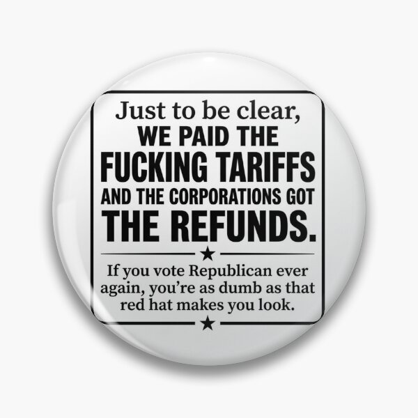 Item preview, We Paid The Fucking Tariffs Anti Trump Political Sarcasm Protest Decal designed and sold by raedattia.