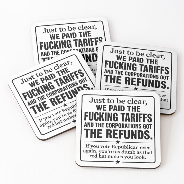Item preview, We Paid The Fucking Tariffs Anti Trump Political Sarcasm Protest Decal designed and sold by raedattia.