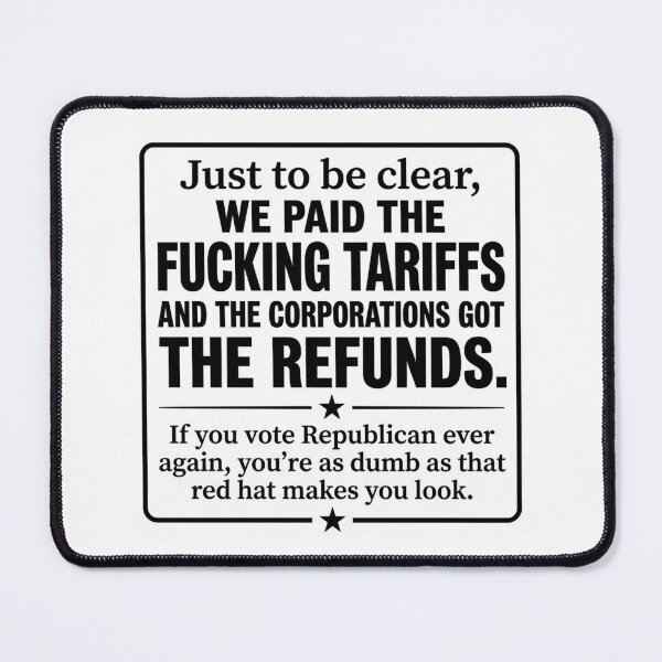 Item preview, We Paid The Fucking Tariffs Anti Trump Political Sarcasm Protest Decal designed and sold by raedattia.