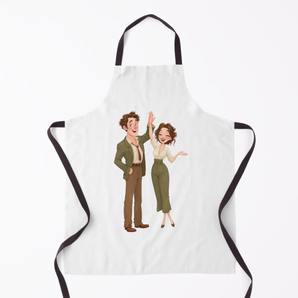 Item preview, Full-length vector illustration of a happy cartoon man and woman giving a high five against an isolated transparent background, featuring retro-style business attire, cheerful expressions. designed and sold by Hasibnikon.