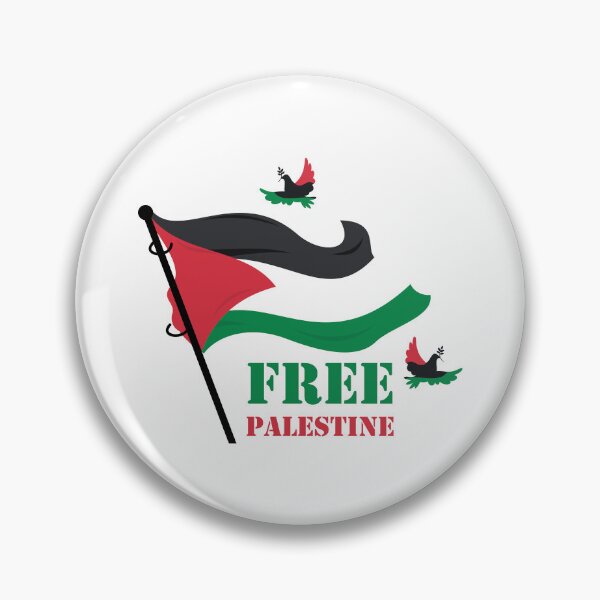 Item preview, Free Palestine Flag Peace Doves Art designed and sold by topprinting.
