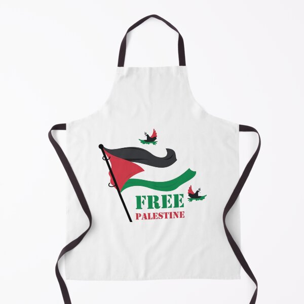 Aperçu de l'œuvre Free Palestine Flag Peace Doves Art créée et vendue par topprinting.
