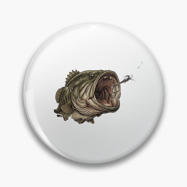 Item preview, Fierce Largemouth Bass Striking Fishing Hook designed and sold by NobleCast .