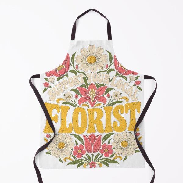 Item preview, Support Your Local Florist Cute Retro Floral Flowers Design designed and sold by SEINENGAPPI19.