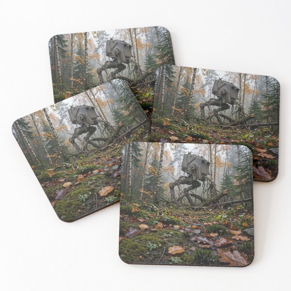 Item preview, Overgrown AT-ST in Misty Autumn Forest designed and sold by Late Theory.