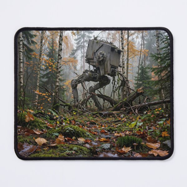 Item preview, Overgrown AT-ST in Misty Autumn Forest designed and sold by Late Theory.