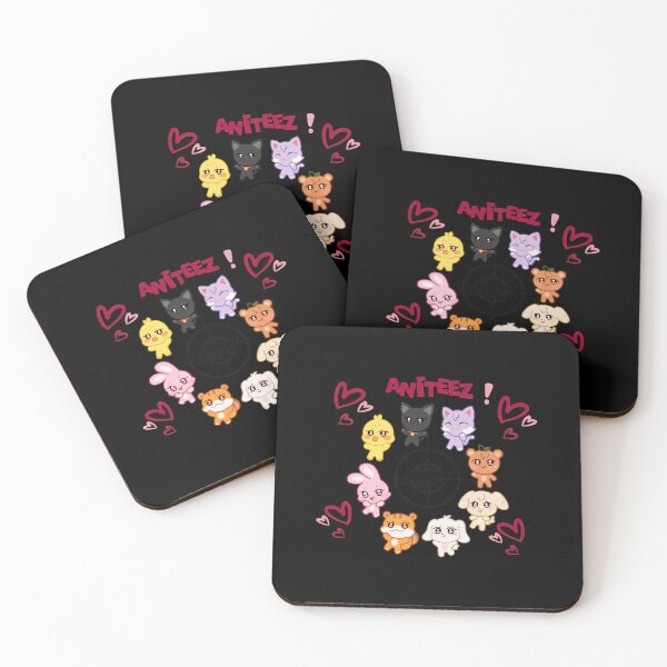 Item preview, ATEEZ Kawaii Cartoon Animals Fan Art  designed and sold by SeanThoma82727.
