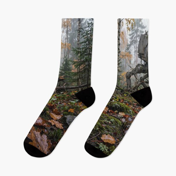 Item preview, Overgrown AT-ST in Misty Autumn Forest designed and sold by Late Theory.