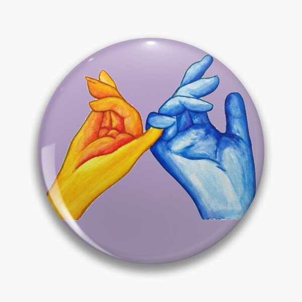 Item preview, Colorful Hands in Motion | Blue & Orange Gesture Art designed and sold by Blackwater and Bloom.
