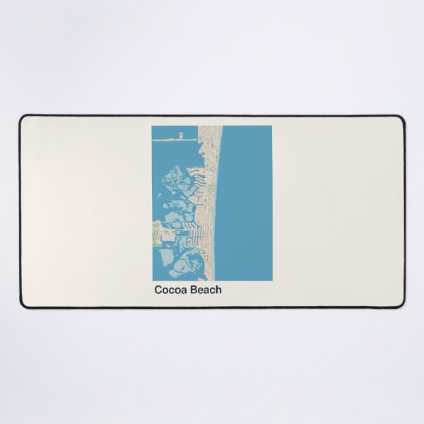 Item preview, Cocoa Beach Minimalistic Map Art designed and sold by MapsNerd.