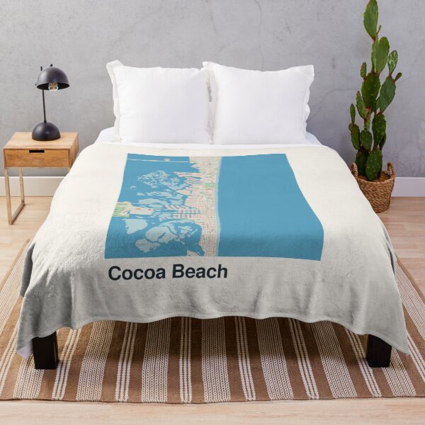 Item preview, Cocoa Beach Minimalistic Map Art designed and sold by MapsNerd.