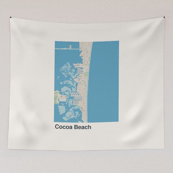 Item preview, Cocoa Beach Minimalistic Map Art designed and sold by MapsNerd.