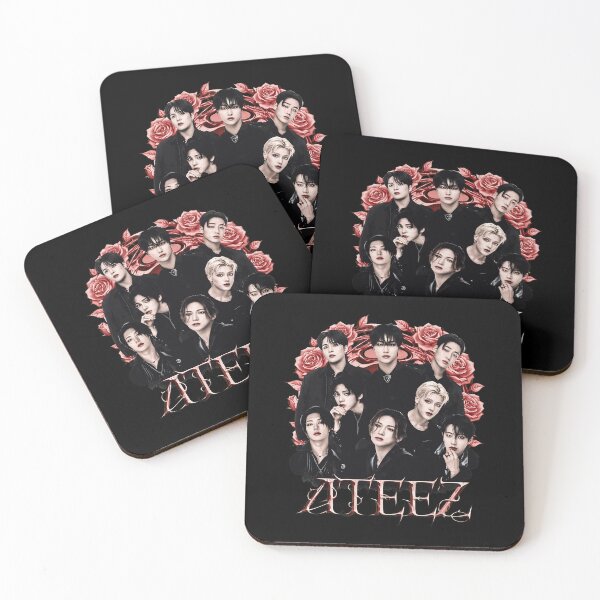 Item preview, ATEEZ Kpop Group Vintage Roses Fan  designed and sold by JuliaWrig40293.