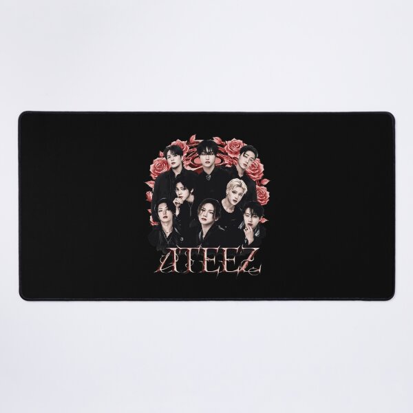 Item preview, ATEEZ Kpop Group Vintage Roses Fan designed and sold by JuliaWrig40293.