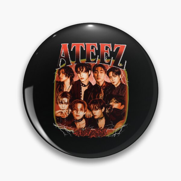Item preview, ATEEZ K-Pop Retro Vintage Group Graphic Tee designed and sold by JessicaBa14769.
