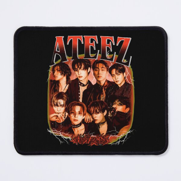 Item preview, ATEEZ K-Pop Retro Vintage Group Graphic Tee designed and sold by JessicaBa14769.