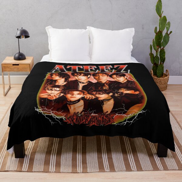 Item preview, ATEEZ K-Pop Retro Vintage Group Graphic Tee designed and sold by JessicaBa14769.