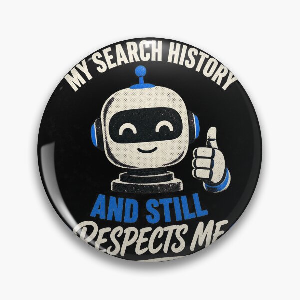 Item preview, Funny AI Search History Shirt | Sarcastic Chatbot Humor Tee | Trendy Internet Joke T-Shirt designed and sold by RokomariFabric.