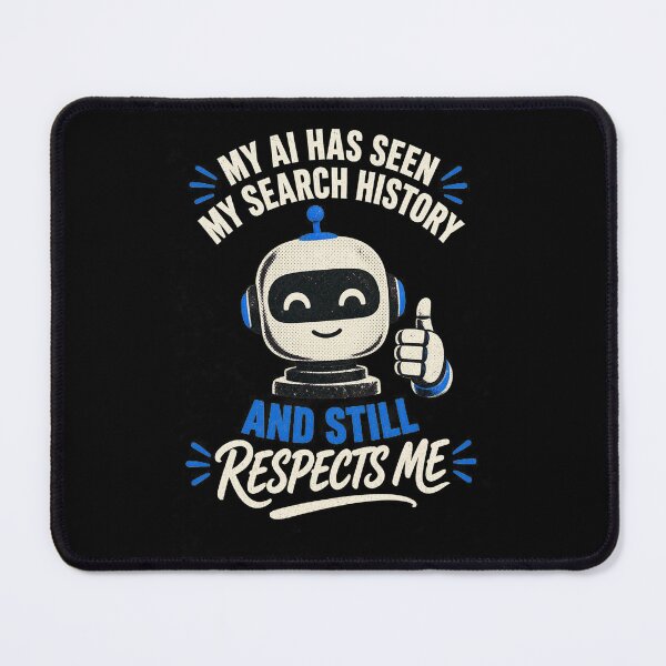 Item preview, Funny AI Search History Shirt | Sarcastic Chatbot Humor Tee | Trendy Internet Joke T-Shirt designed and sold by RokomariFabric.
