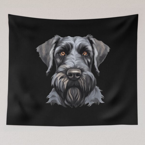 Item preview, Giant Schnauzer Portrait Schnauzer Motif designed and sold by Loona97.