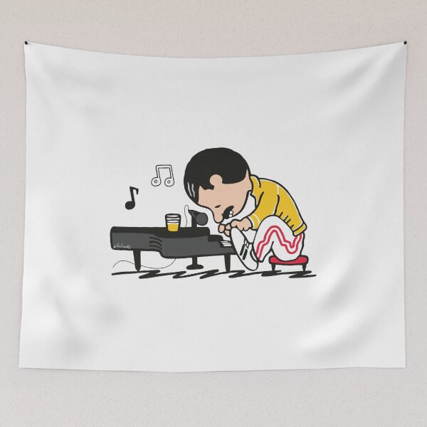 Item preview, Freddie Mercury Piano Chibi Art designed and sold by CATHERIMERENDA.