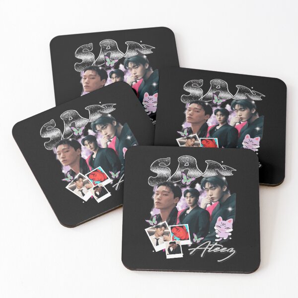 Item preview, ATEEZ San Vintage Retro Kpop Idol  designed and sold by MalikHobb94818.