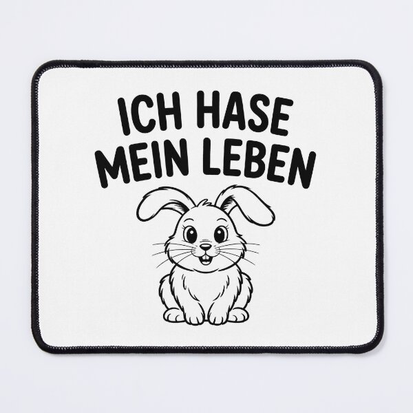 Item preview, Ich hase mein Leben – Hasen Wortspiel Design designed and sold by LoFizzy.