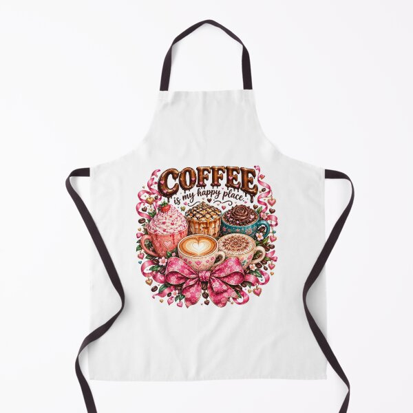 Item preview, Coffee Is My Happy Place Pink Bow Cups designed and sold by Sovereign Supply Co..