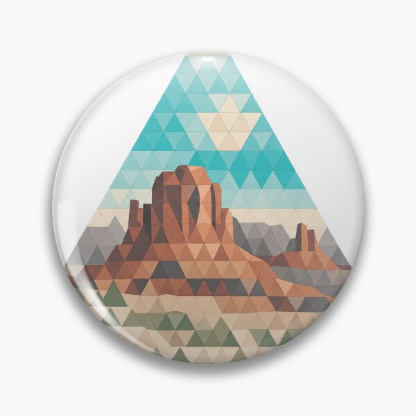 Item preview, Geometric canyons and rocks in the desert triangle designed and sold by LongIslandDesgn.
