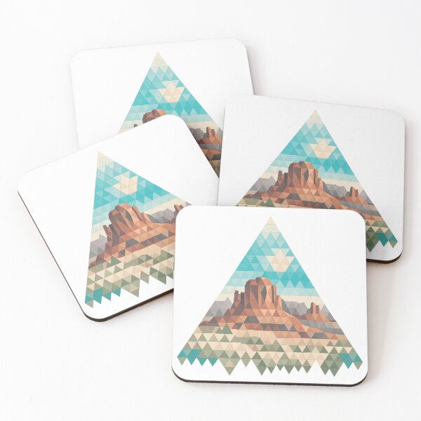 Item preview, Geometric canyons and rocks in the desert triangle designed and sold by LongIslandDesgn.