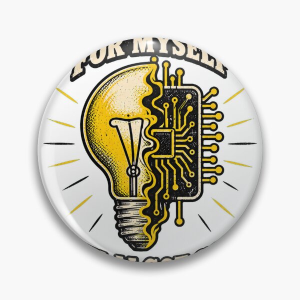 Item preview, Funny AI Thinking Joke Shirt | Sarcastic Artificial Intelligence Tee | Trendy Tech Graphic T-Shirt designed and sold by RokomariFabric.