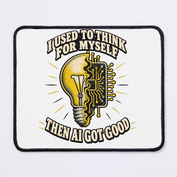 Item preview, Funny AI Thinking Joke Shirt | Sarcastic Artificial Intelligence Tee | Trendy Tech Graphic T-Shirt designed and sold by RokomariFabric.