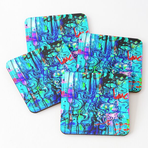 Item preview, Blue Squiggle Abstract designed and sold by ViaARTfactory.