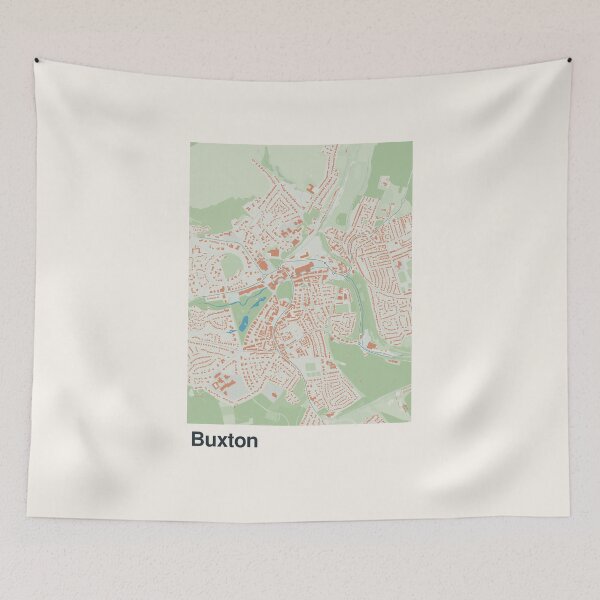 Item preview, Buxton Minimalistic Map Art designed and sold by MapsNerd.