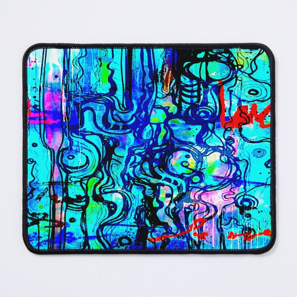 Item preview, Blue Squiggle Abstract designed and sold by ViaARTfactory.
