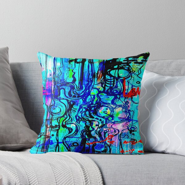 Item preview, Blue Squiggle Abstract designed and sold by ViaARTfactory.