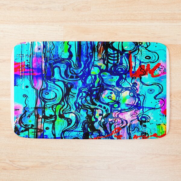 Item preview, Blue Squiggle Abstract designed and sold by ViaARTfactory.
