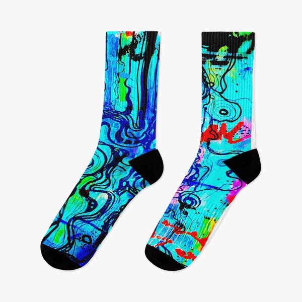 Item preview, Blue Squiggle Abstract designed and sold by ViaARTfactory.