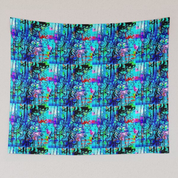 Item preview, Blue Squiggle Abstract designed and sold by ViaARTfactory.